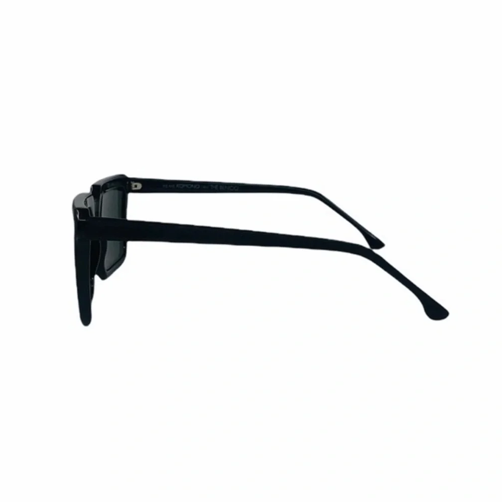 KOMONO Benicio Black Rubber Glossy Sunglasses NWT